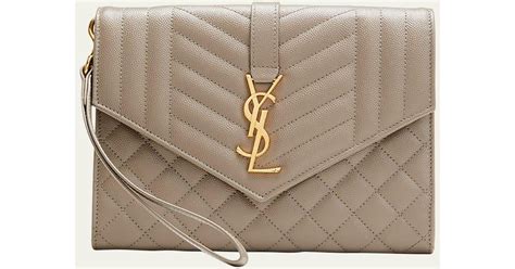 ysl envelope matelassé clutch|ysl monogram quilted clutch.